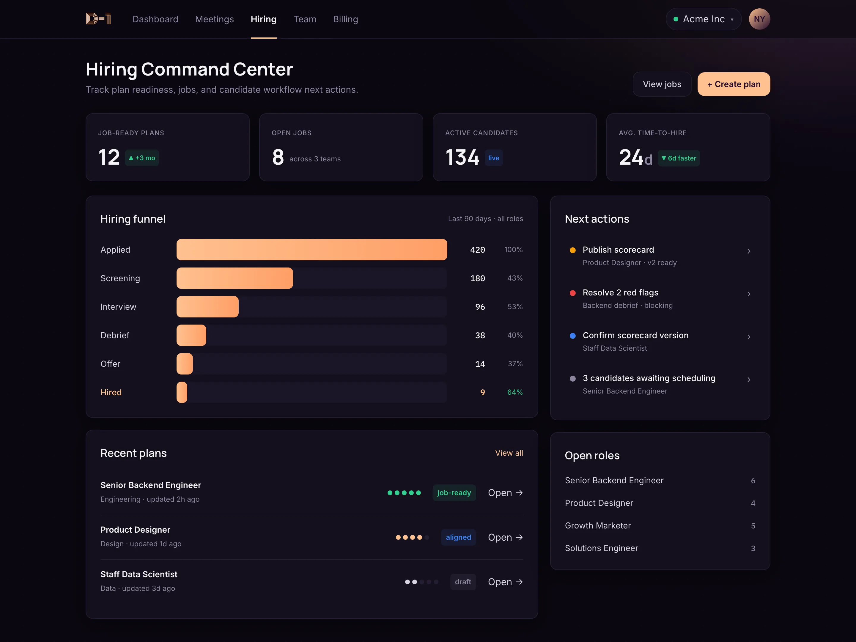 HireStudio hiring command center