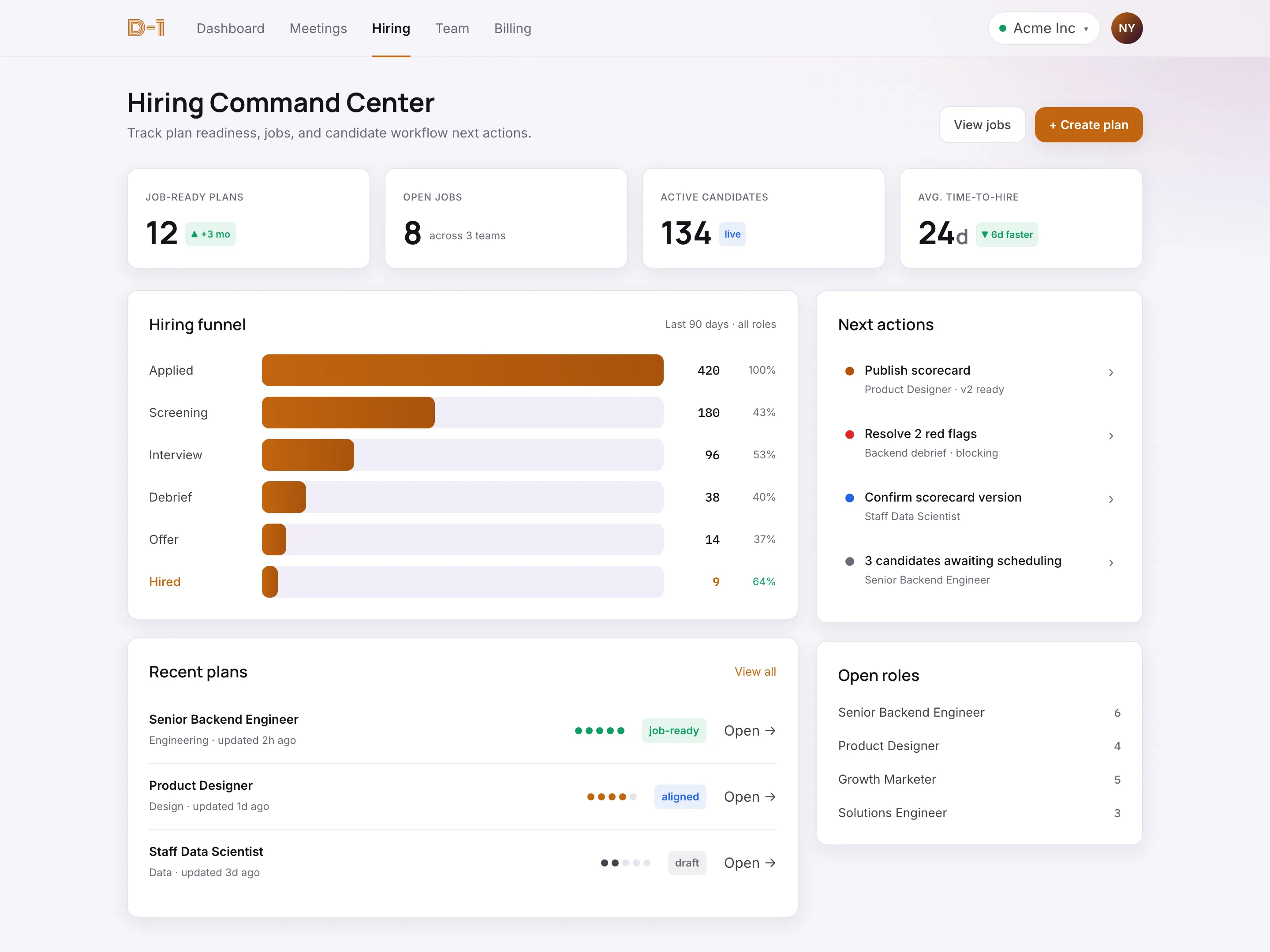 HireStudio hiring command center